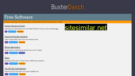 busterdas.ch alternative sites