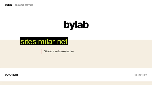 bylab.ch alternative sites