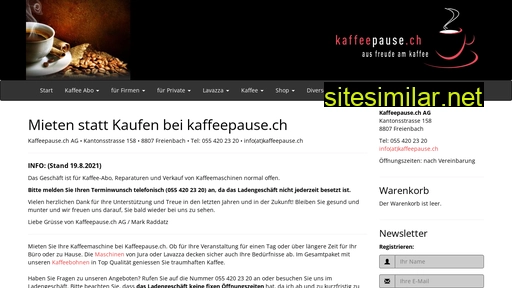 cafepause.ch alternative sites