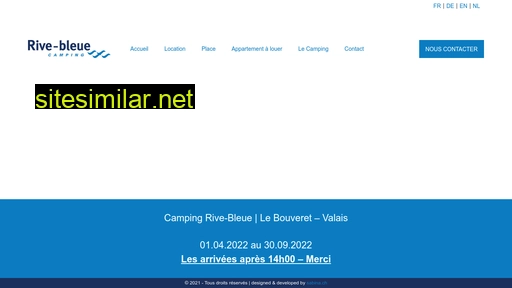 camping-rive-bleue.ch alternative sites