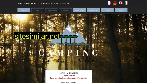 campingduboisnoir.ch alternative sites