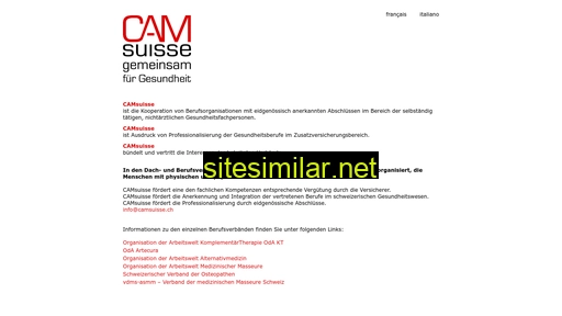 camsuisse.ch alternative sites