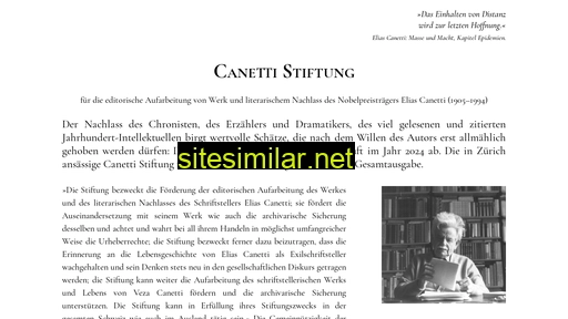 Canettistiftung similar sites