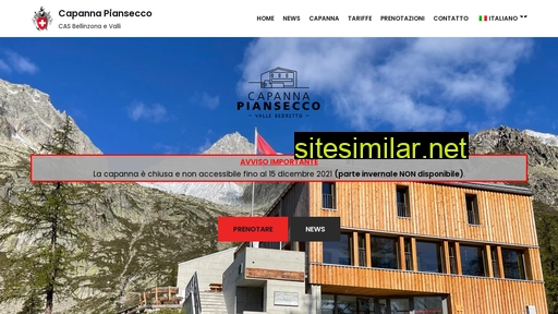 capannapiansecco.ch alternative sites