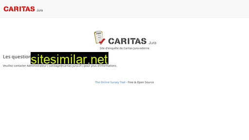 caritas-jura-sondage.ch alternative sites