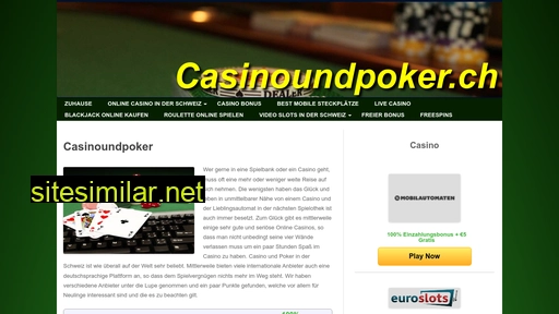 casinoundpoker.ch alternative sites