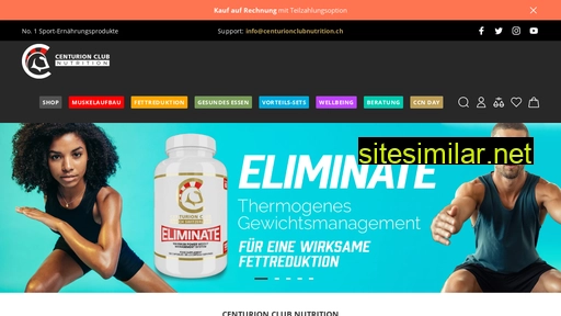 centurionclubnutrition.ch alternative sites