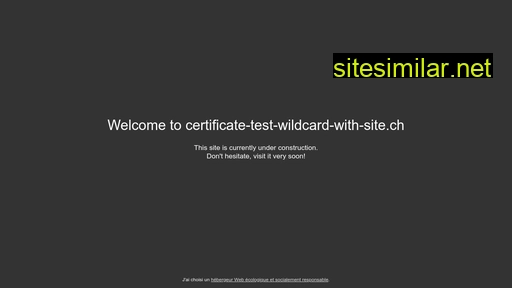 certificate-test-wildcard-with-site.ch alternative sites