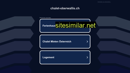Chalet-oberwallis similar sites