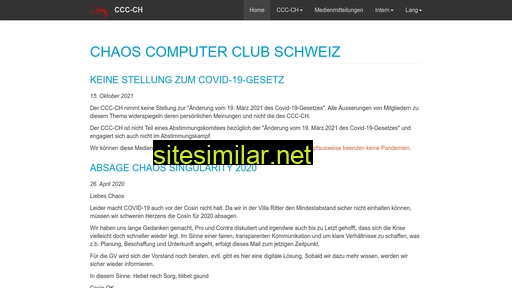 chaoscomputerclub.ch alternative sites
