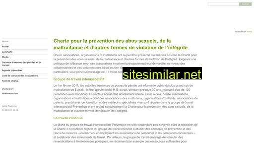 charte-prevention.ch alternative sites
