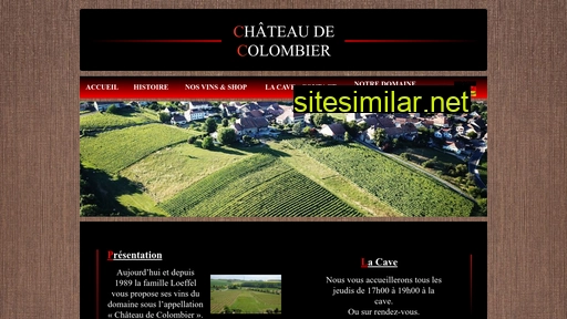 chateaudecolombier.ch alternative sites