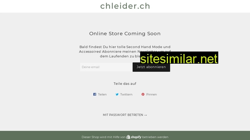 chleider.ch alternative sites