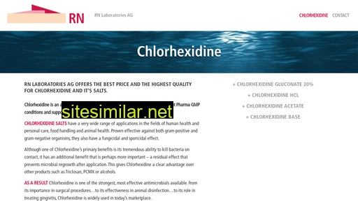 Chlorhexidine similar sites