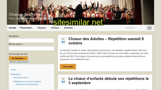 choeursamitie.ch alternative sites