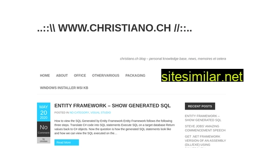 christiano.ch alternative sites