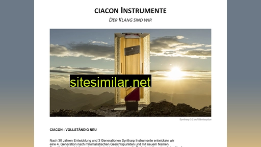 ciacon.ch alternative sites