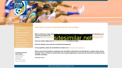 Cies-fifamaster-application similar sites