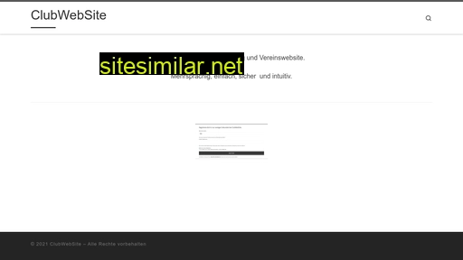 clubwebsite.ch alternative sites