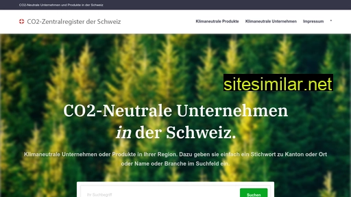 co2-zentralregister-der-schweiz.ch alternative sites