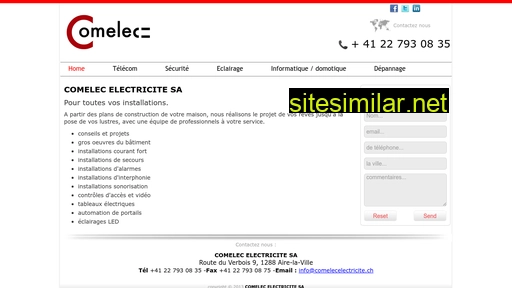 comelecelectricite.ch alternative sites