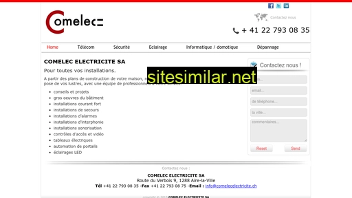comelecelectricitesa.ch alternative sites