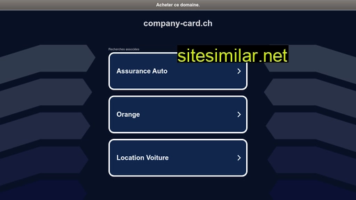 company-card.ch alternative sites