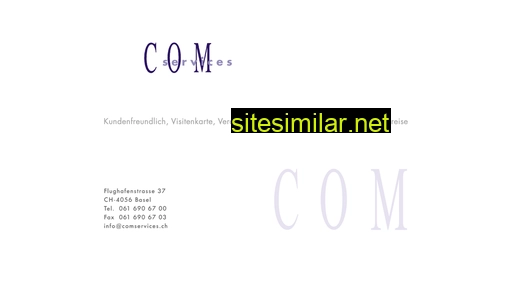 comservices.ch alternative sites