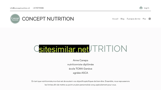 conceptnutrition.ch alternative sites