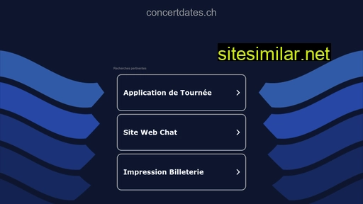 concertdates.ch alternative sites