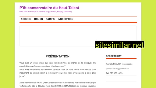 conservatoirehaut-talent.ch alternative sites