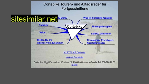 cortebike.ch alternative sites
