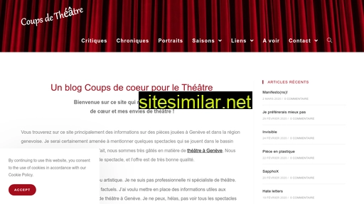coupsdetheatre.ch alternative sites