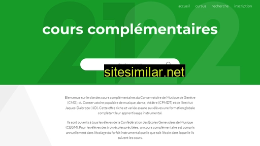 courscomplementaires.ch alternative sites