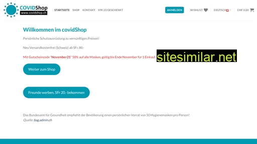 covidshop.ch alternative sites