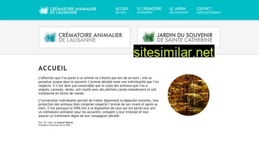 crematoire-animalier-lausanne.ch alternative sites