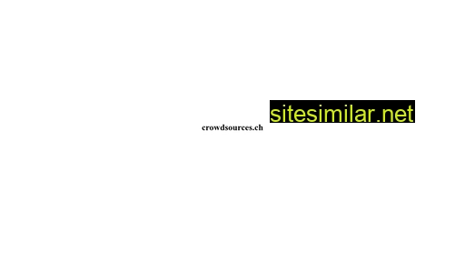 crowdsources.ch alternative sites