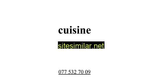 cuisine-bern.ch alternative sites