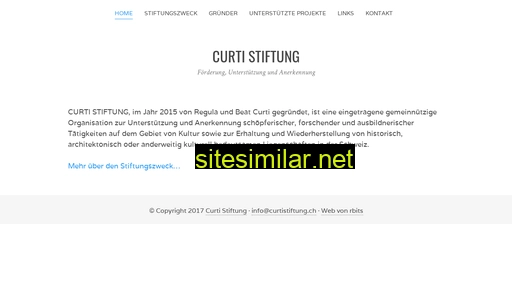 Curtistiftung similar sites