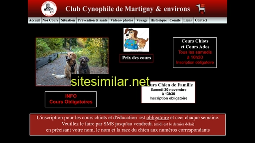 cynomartigny.ch alternative sites