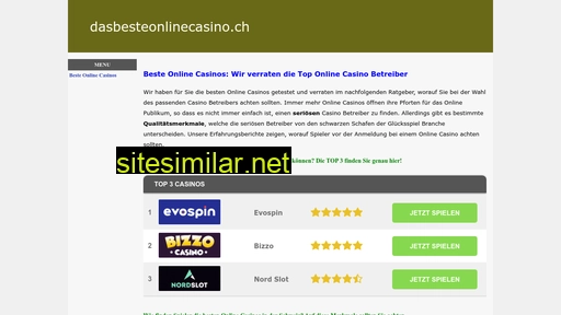 dasbesteonlinecasino.ch alternative sites