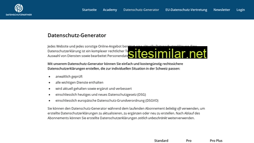datenschutzpartner.ch alternative sites