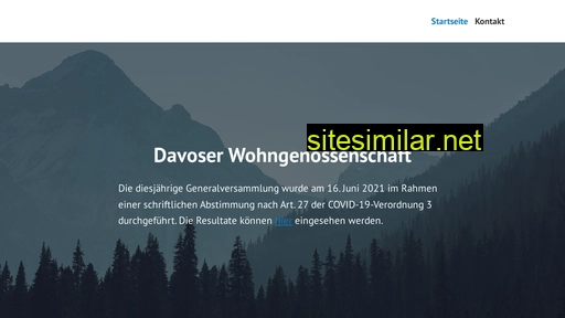 davoserwohngenossenschaft.ch alternative sites