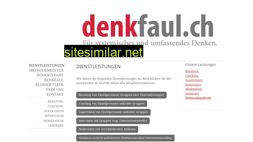 denkfaul.ch alternative sites