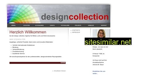Design-collection similar sites