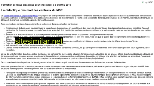 didactique-mse.ch alternative sites