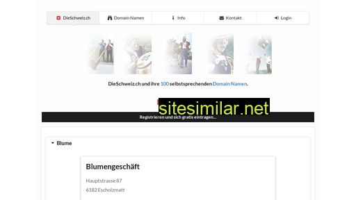 dieblume.ch alternative sites