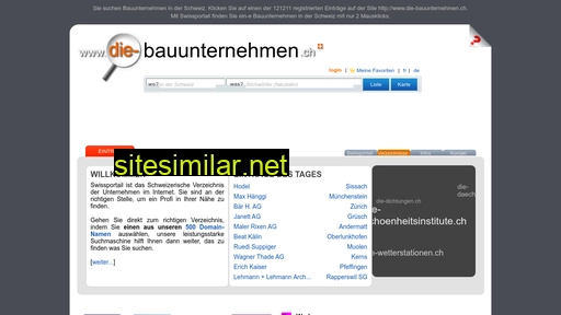 die-bauunternehmen.ch alternative sites