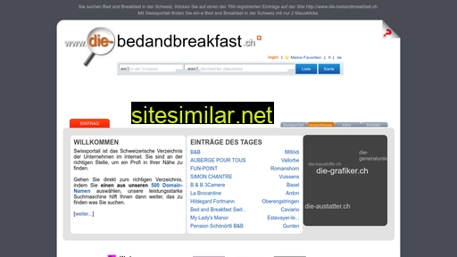 die-bedandbreakfast.ch alternative sites