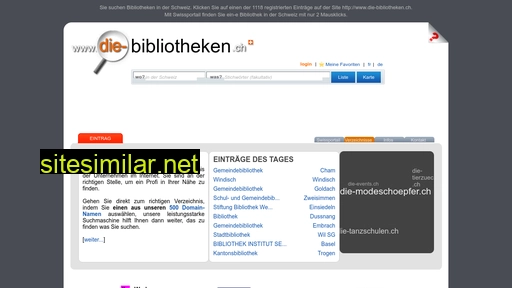 die-bibliotheken.ch alternative sites